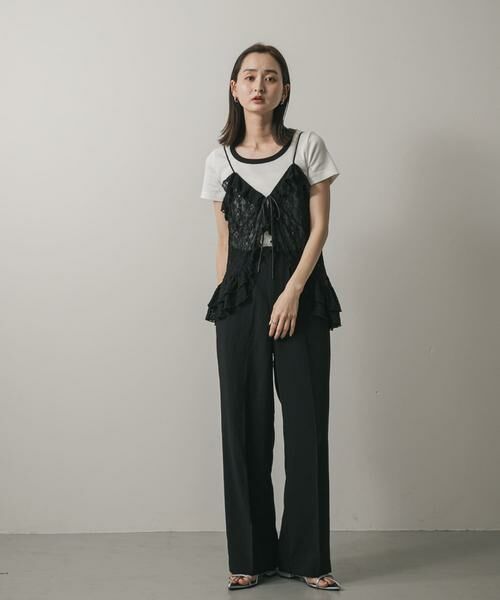 SENSE OF PLACE by URBAN RESEARCH / センスオブプレイス バイ アーバンリサーチ キャミソール・チューブトップ | フリルレースキャミトップ | 詳細10