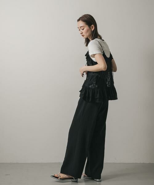 SENSE OF PLACE by URBAN RESEARCH / センスオブプレイス バイ アーバンリサーチ キャミソール・チューブトップ | フリルレースキャミトップ | 詳細11