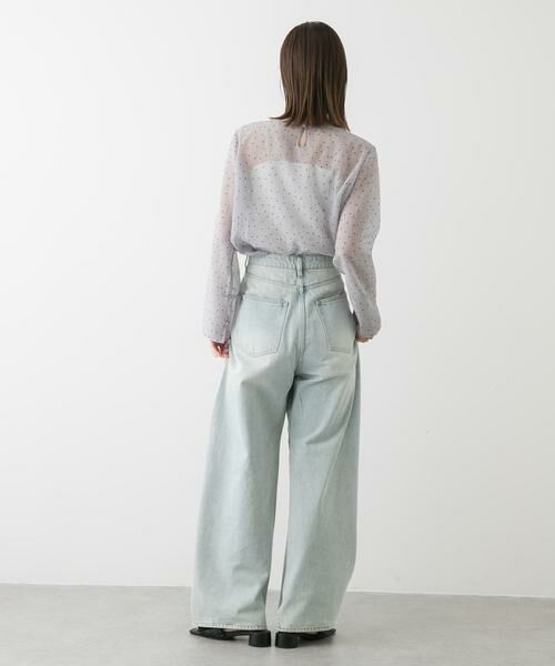 SENSE OF PLACE by URBAN RESEARCH / センスオブプレイス バイ アーバンリサーチ Tシャツ | フロッキードットシアーブラウス | 詳細6