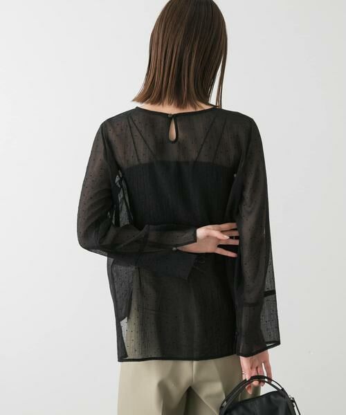 SENSE OF PLACE by URBAN RESEARCH / センスオブプレイス バイ アーバンリサーチ Tシャツ | フロッキードットシアーブラウス | 詳細30