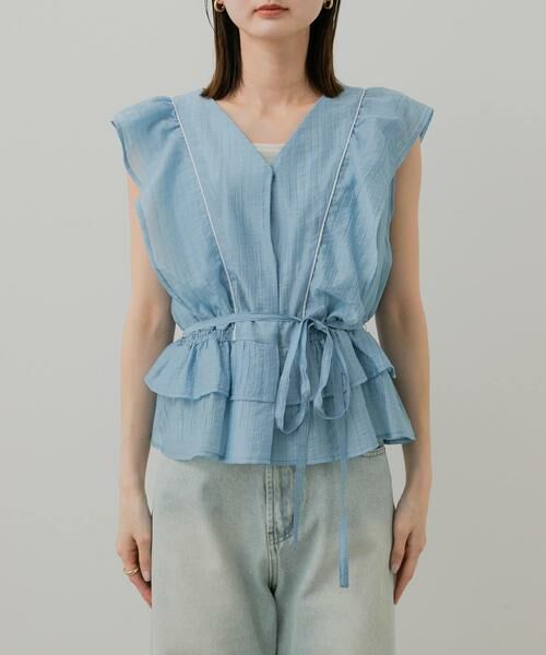 SENSE OF PLACE by URBAN RESEARCH / センスオブプレイス バイ アーバンリサーチ シャツ・ブラウス | フリルフレンチブラウス | 詳細6