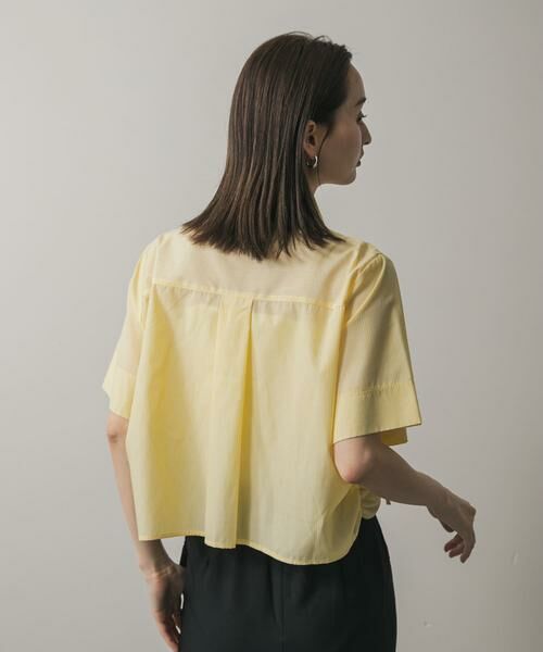 SENSE OF PLACE by URBAN RESEARCH / センスオブプレイス バイ アーバンリサーチ シャツ・ブラウス | クロップドシャーリングシャツ(半袖) | 詳細2