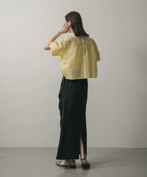 SENSE OF PLACE by URBAN RESEARCH / センスオブプレイス バイ アーバンリサーチ シャツ・ブラウス | クロップドシャーリングシャツ(半袖) | 詳細4