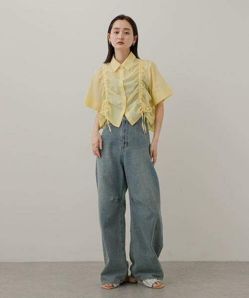 SENSE OF PLACE by URBAN RESEARCH / センスオブプレイス バイ アーバンリサーチ シャツ・ブラウス | クロップドシャーリングシャツ(半袖) | 詳細5