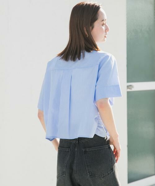 SENSE OF PLACE by URBAN RESEARCH / センスオブプレイス バイ アーバンリサーチ シャツ・ブラウス | クロップドシャーリングシャツ(半袖) | 詳細9