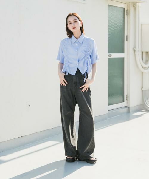 SENSE OF PLACE by URBAN RESEARCH / センスオブプレイス バイ アーバンリサーチ シャツ・ブラウス | クロップドシャーリングシャツ(半袖) | 詳細11