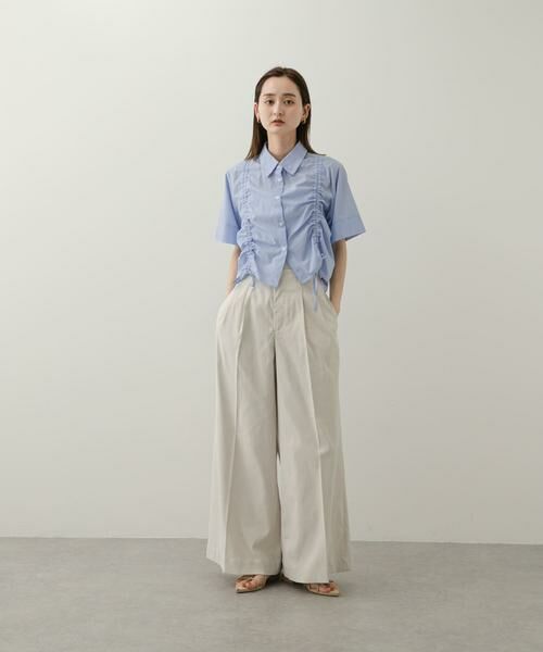 SENSE OF PLACE by URBAN RESEARCH / センスオブプレイス バイ アーバンリサーチ シャツ・ブラウス | クロップドシャーリングシャツ(半袖) | 詳細12