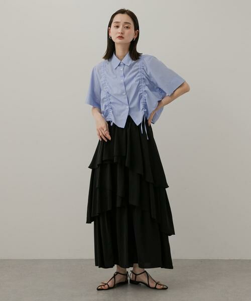 SENSE OF PLACE by URBAN RESEARCH / センスオブプレイス バイ アーバンリサーチ シャツ・ブラウス | クロップドシャーリングシャツ(半袖) | 詳細14