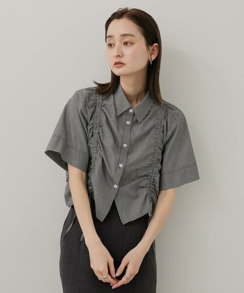 SENSE OF PLACE by URBAN RESEARCH / センスオブプレイス バイ アーバンリサーチ シャツ・ブラウス | クロップドシャーリングシャツ(半袖) | 詳細18
