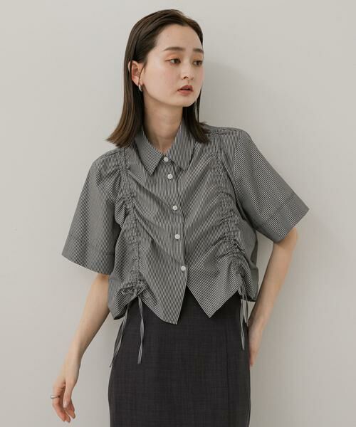 SENSE OF PLACE by URBAN RESEARCH / センスオブプレイス バイ アーバンリサーチ シャツ・ブラウス | クロップドシャーリングシャツ(半袖) | 詳細19