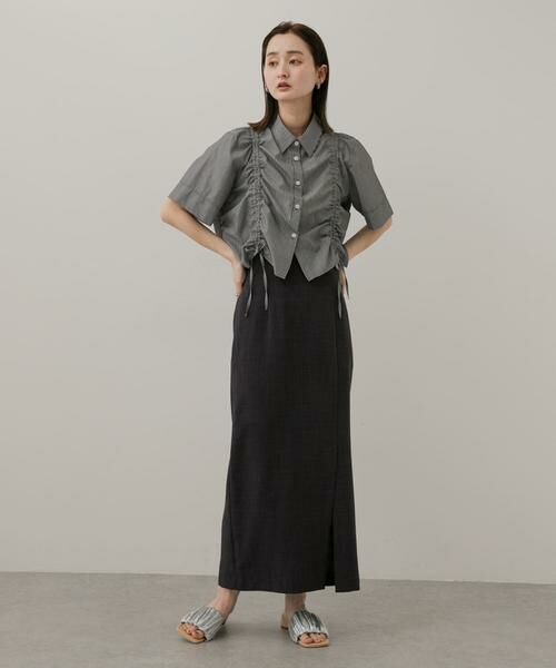 SENSE OF PLACE by URBAN RESEARCH / センスオブプレイス バイ アーバンリサーチ シャツ・ブラウス | クロップドシャーリングシャツ(半袖) | 詳細21