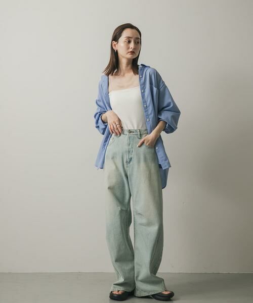 SENSE OF PLACE by URBAN RESEARCH / センスオブプレイス バイ アーバンリサーチ シャツ・ブラウス | リネンライクショルダースリットシャツ | 詳細3