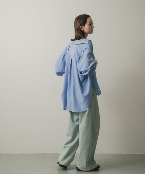 SENSE OF PLACE by URBAN RESEARCH / センスオブプレイス バイ アーバンリサーチ シャツ・ブラウス | リネンライクショルダースリットシャツ | 詳細4