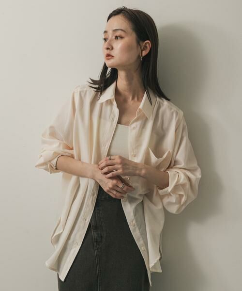 SENSE OF PLACE by URBAN RESEARCH / センスオブプレイス バイ アーバンリサーチ シャツ・ブラウス | リネンライクショルダースリットシャツ | 詳細12