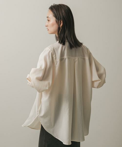 SENSE OF PLACE by URBAN RESEARCH / センスオブプレイス バイ アーバンリサーチ シャツ・ブラウス | リネンライクショルダースリットシャツ | 詳細14