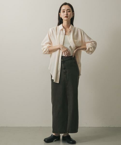 SENSE OF PLACE by URBAN RESEARCH / センスオブプレイス バイ アーバンリサーチ シャツ・ブラウス | リネンライクショルダースリットシャツ | 詳細15