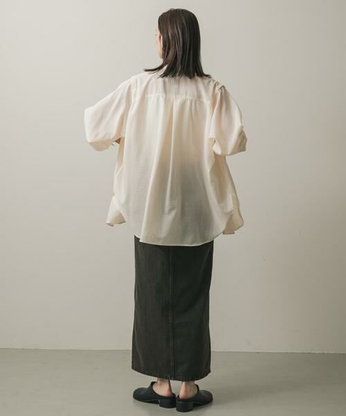 SENSE OF PLACE by URBAN RESEARCH / センスオブプレイス バイ アーバンリサーチ シャツ・ブラウス | リネンライクショルダースリットシャツ | 詳細16