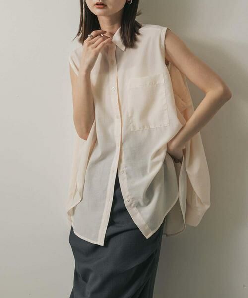 SENSE OF PLACE by URBAN RESEARCH / センスオブプレイス バイ アーバンリサーチ シャツ・ブラウス | リネンライクショルダースリットシャツ | 詳細17