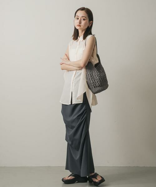 SENSE OF PLACE by URBAN RESEARCH / センスオブプレイス バイ アーバンリサーチ シャツ・ブラウス | リネンライクショルダースリットシャツ | 詳細18