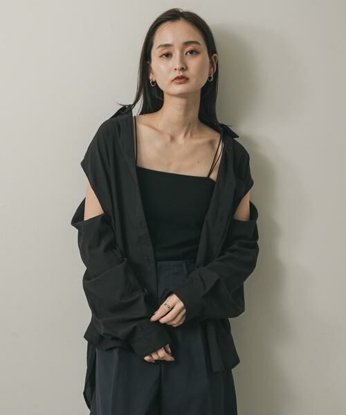 SENSE OF PLACE by URBAN RESEARCH / センスオブプレイス バイ アーバンリサーチ シャツ・ブラウス | リネンライクショルダースリットシャツ | 詳細21