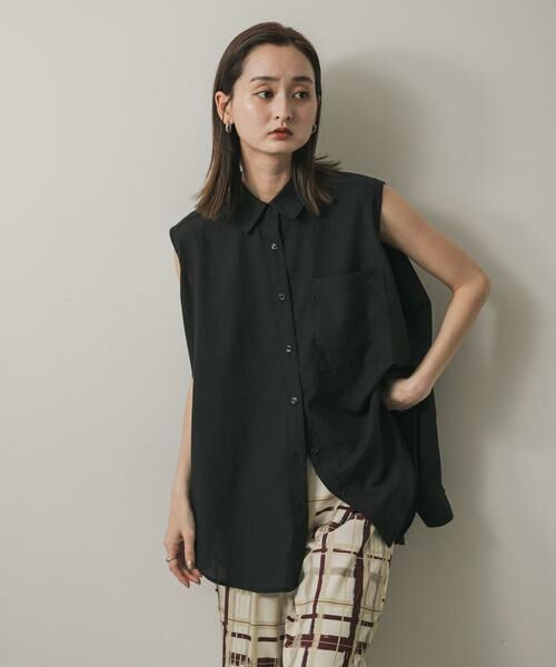 SENSE OF PLACE by URBAN RESEARCH / センスオブプレイス バイ アーバンリサーチ シャツ・ブラウス | リネンライクショルダースリットシャツ | 詳細24