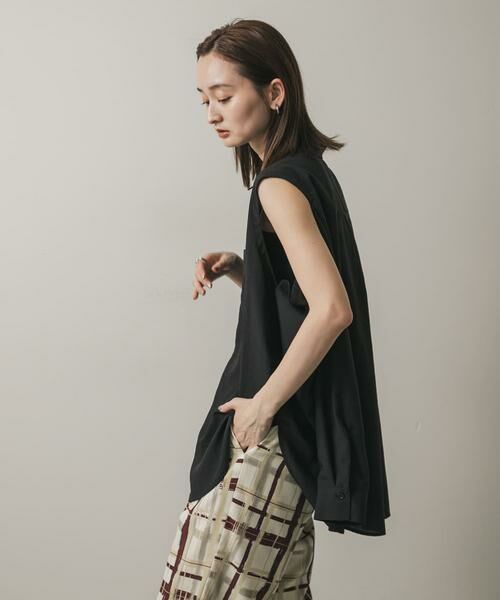 SENSE OF PLACE by URBAN RESEARCH / センスオブプレイス バイ アーバンリサーチ シャツ・ブラウス | リネンライクショルダースリットシャツ | 詳細25