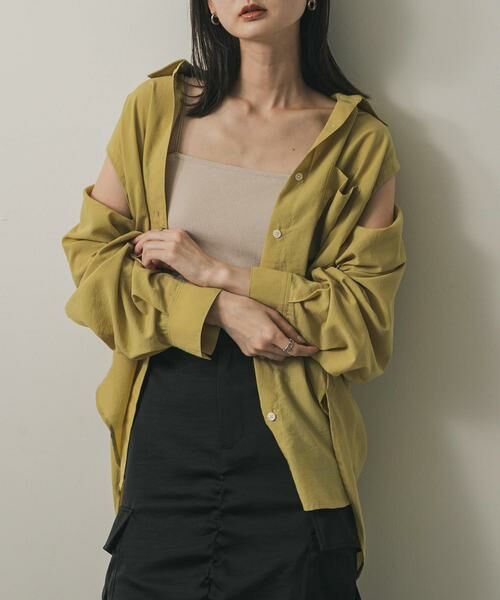 SENSE OF PLACE by URBAN RESEARCH/センスオブプレイス バイ アーバンリサーチ リネンライクショルダースリットシャツ ベージュ one SENSE OF PLACE by URBAN RESEARCH/センスオブプレイス バイ アーバンリサーチ リネンライクショルダースリットシャツ ベージュ one