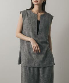 SENSE OF PLACE by URBAN RESEARCH / センスオブプレイス バイ アーバンリサーチ ベスト | スキッパーツイードベスト