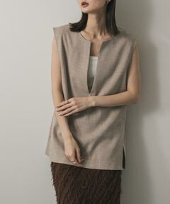 SENSE OF PLACE by URBAN RESEARCH / センスオブプレイス バイ アーバンリサーチ ベスト | スキッパーツイードベスト