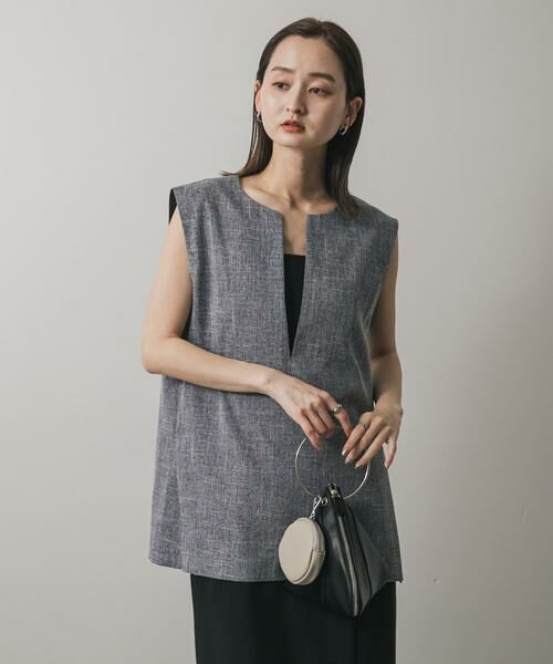 SENSE OF PLACE by URBAN RESEARCH / センスオブプレイス バイ アーバンリサーチ ベスト | スキッパーツイードベスト | 詳細1