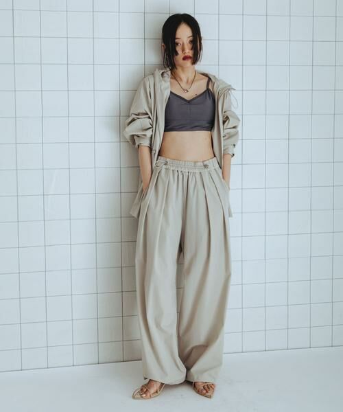 SENSE OF PLACE by URBAN RESEARCH / センスオブプレイス バイ アーバンリサーチ その他パンツ | 撥水UVカットウエストドロータックパンツ | 詳細20