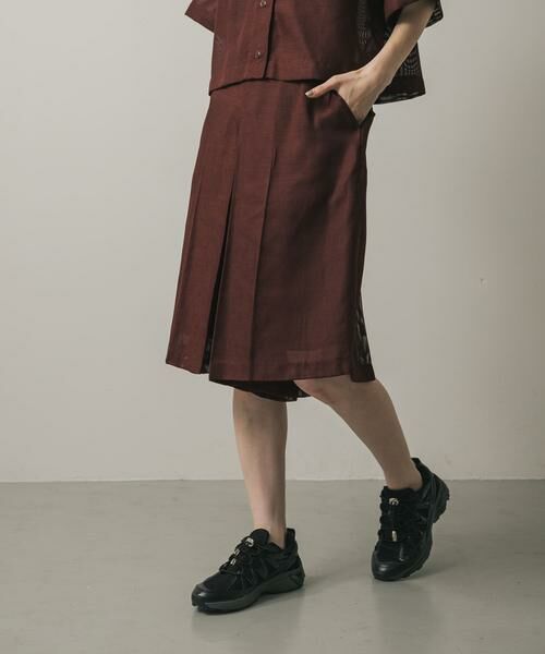 SENSE OF PLACE by URBAN RESEARCH / センスオブプレイス バイ アーバンリサーチ ショート・ハーフ・半端丈パンツ | リネンライクメッシュバミューダ | 詳細1