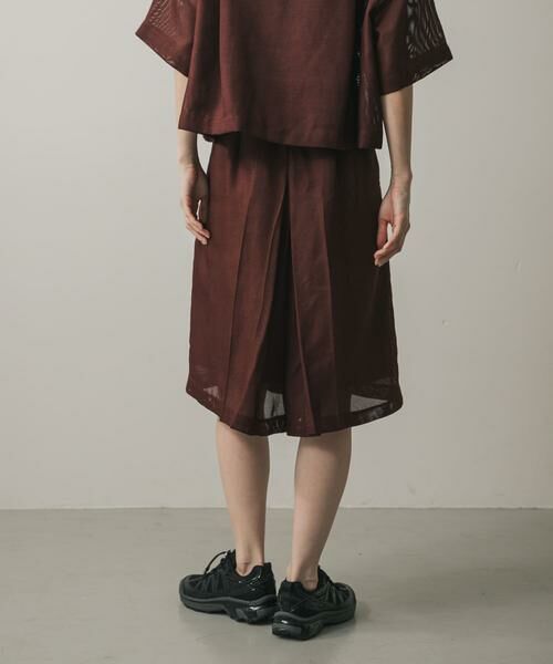 SENSE OF PLACE by URBAN RESEARCH / センスオブプレイス バイ アーバンリサーチ ショート・ハーフ・半端丈パンツ | リネンライクメッシュバミューダ | 詳細2