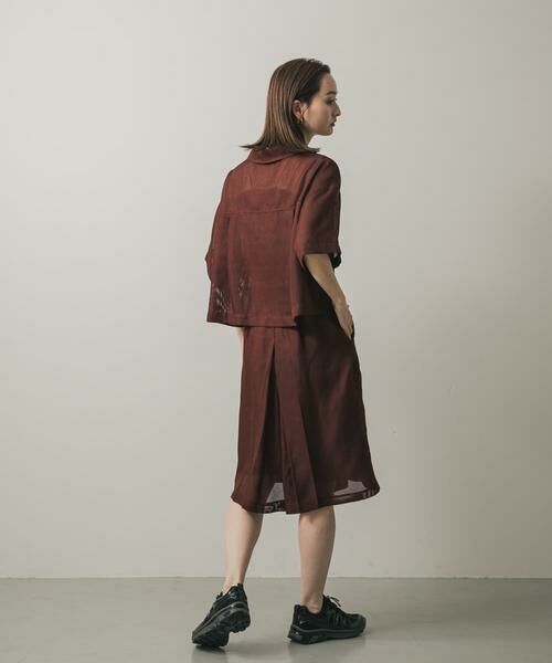 SENSE OF PLACE by URBAN RESEARCH / センスオブプレイス バイ アーバンリサーチ ショート・ハーフ・半端丈パンツ | リネンライクメッシュバミューダ | 詳細4