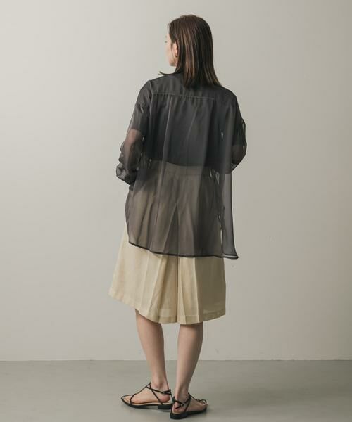 SENSE OF PLACE by URBAN RESEARCH / センスオブプレイス バイ アーバンリサーチ ショート・ハーフ・半端丈パンツ | リネンライクメッシュバミューダ | 詳細15