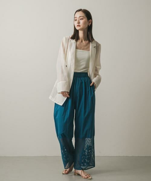 SENSE OF PLACE by URBAN RESEARCH / センスオブプレイス バイ アーバンリサーチ その他パンツ | インドシシュウメッシュイージーパンツ | 詳細3