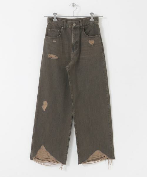SENSE OF PLACE by URBAN RESEARCH / センスオブプレイス バイ アーバンリサーチ デニムパンツ | ダメージストレートデニム | 詳細8