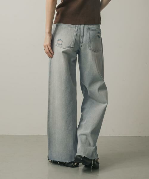SENSE OF PLACE by URBAN RESEARCH / センスオブプレイス バイ アーバンリサーチ デニムパンツ | ダメージストレートデニム | 詳細16
