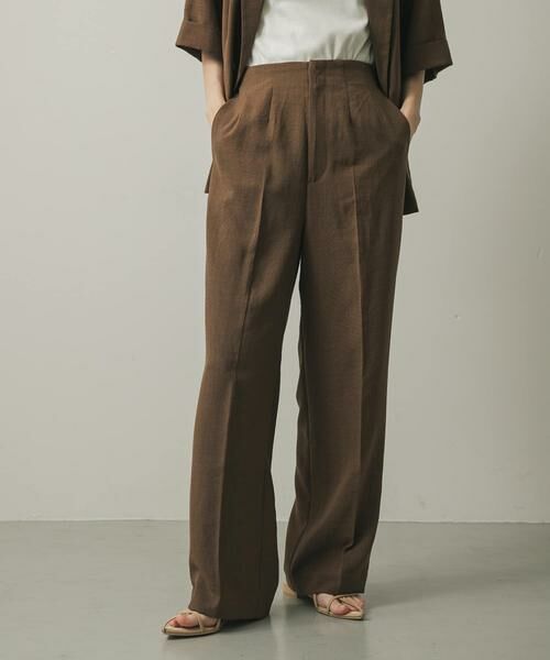 SENSE OF PLACE by URBAN RESEARCH / センスオブプレイス バイ アーバンリサーチ その他パンツ | 『UR TECH DRYLUXE』リネンライクワイドパンツ | 詳細7