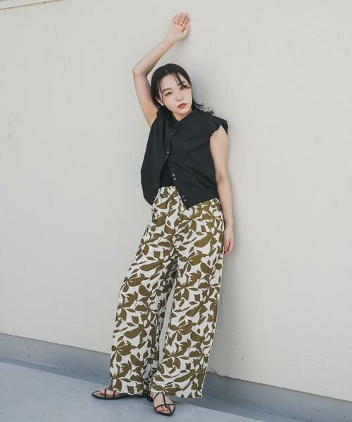 SENSE OF PLACE by URBAN RESEARCH / センスオブプレイス バイ アーバンリサーチ その他パンツ | リーフプリントイージーパンツ | 詳細13