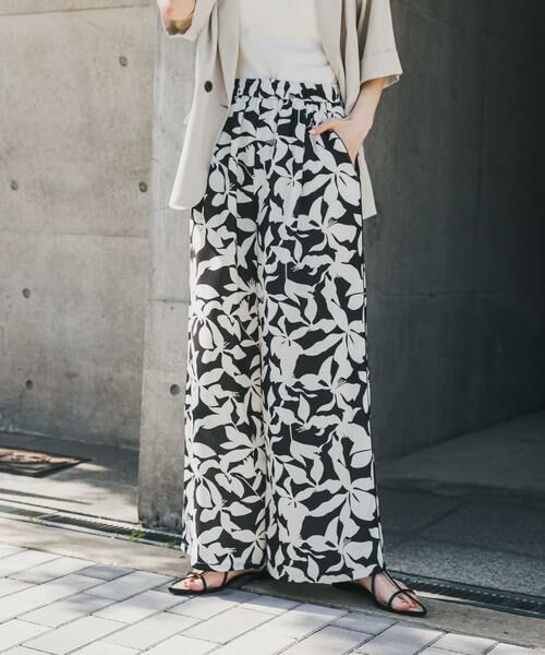 SENSE OF PLACE by URBAN RESEARCH / センスオブプレイス バイ アーバンリサーチ その他パンツ | リーフプリントイージーパンツ | 詳細28