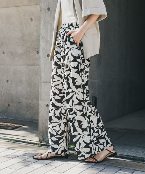 SENSE OF PLACE by URBAN RESEARCH / センスオブプレイス バイ アーバンリサーチ その他パンツ | リーフプリントイージーパンツ | 詳細29