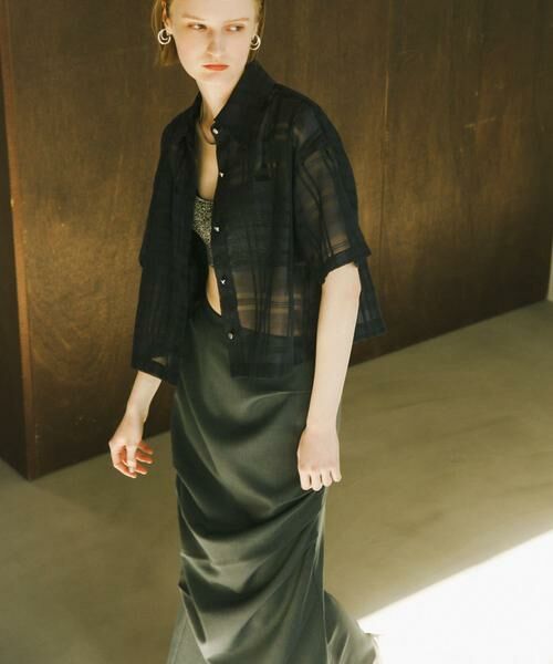 SENSE OF PLACE by URBAN RESEARCH / センスオブプレイス バイ アーバンリサーチ スカート | ドレープアイラインスカート | 詳細1