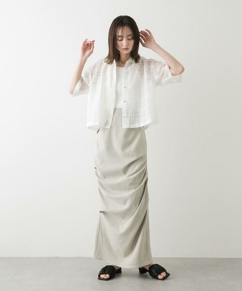 SENSE OF PLACE by URBAN RESEARCH / センスオブプレイス バイ アーバンリサーチ スカート | ドレープアイラインスカート | 詳細26