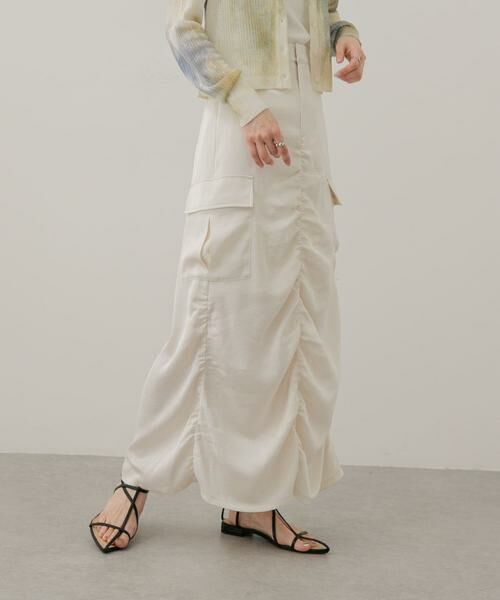 SENSE OF PLACE by URBAN RESEARCH / センスオブプレイス バイ アーバンリサーチ スカート | サテンサイドポケットスカート | 詳細1