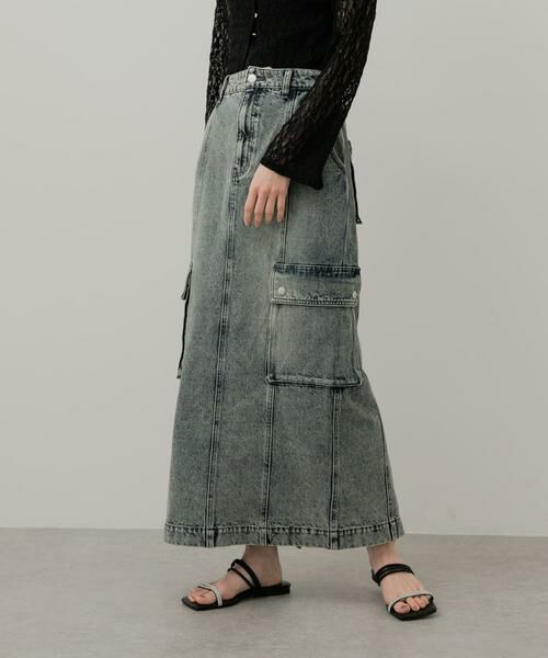 SENSE OF PLACE by URBAN RESEARCH / センスオブプレイス バイ アーバンリサーチ スカート | カーゴデニムスカート | 詳細1