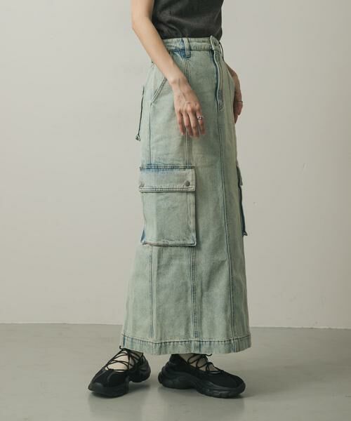 SENSE OF PLACE by URBAN RESEARCH / センスオブプレイス バイ アーバンリサーチ スカート | カーゴデニムスカート | 詳細13