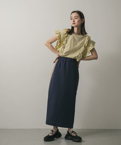 SENSE OF PLACE by URBAN RESEARCH / センスオブプレイス バイ アーバンリサーチ スカート | ジップポケットサイドラインスカート | 詳細3