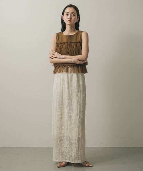 SENSE OF PLACE by URBAN RESEARCH / センスオブプレイス バイ アーバンリサーチ スカート | シアーフクレジャガードスカート | 詳細11