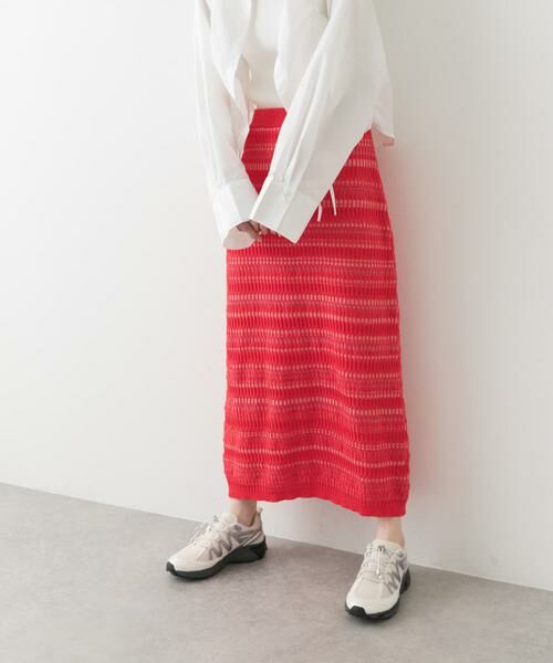 SENSE OF PLACE by URBAN RESEARCH / センスオブプレイス バイ アーバンリサーチ スカート | マルチボーダーニットスカート | 詳細4